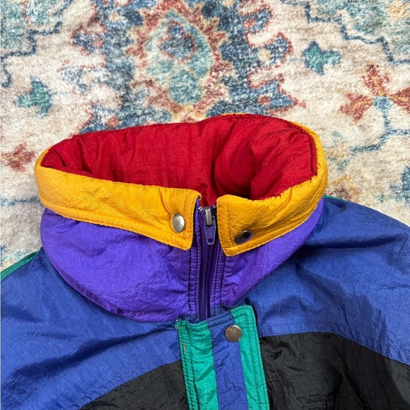Vintage Les Vetements Colour Blocking Ski Jacket Large - Picture 6 of 6